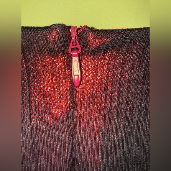 Fashion Nova Best Behavior Mini Dress in (Metallic) Red - 1X - NWT - Picture 10 of 10